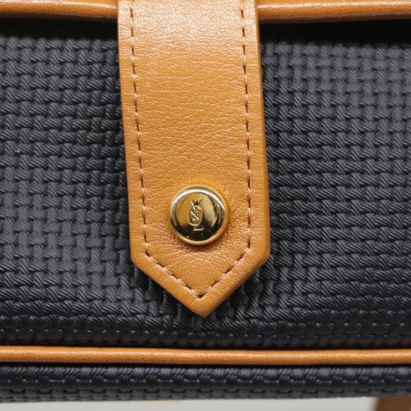 SAINT LAURENT Shoulder Bag PVC Leather Black Auth am4843 - Picture 10 of 16